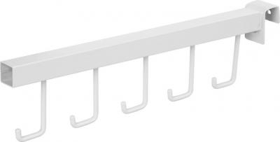 Vešiak Racks H24 500x25x25x1.2 mm, s hákmi