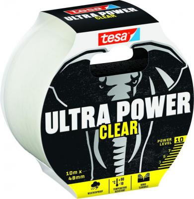 Páska tesa® Ultra Power Clear, opravná, PE, transparentná, 48 mm, L-10 m