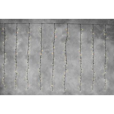 Lánc Multi-Connect Star curtain, 200 LED, 230 V, hossz 1 x 2 m, forrás nélkül, külső, fehér LED