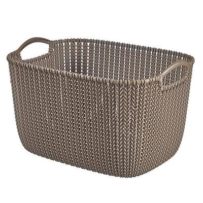 Kosár Curver® KNIT 19 l, barna, 40 x 30 x 23 cm