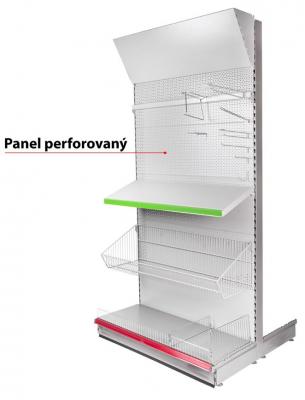 Racks H03 panel 1250x400x1,0 mm, perforált